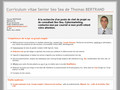 Cv de Thomas BERTRAND